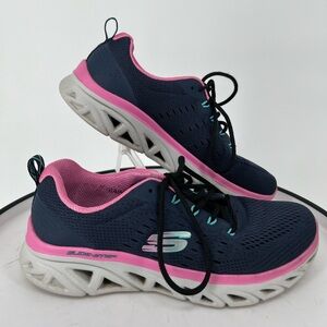 SKECHERS GLIDE STEP RUNNING TRAINING SNEAKERS CUSHION INSOLES,VENTILATION FABRIC